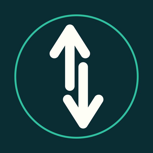 arrow trendy icon real abstract vector illustration colorful artwork beautiful design