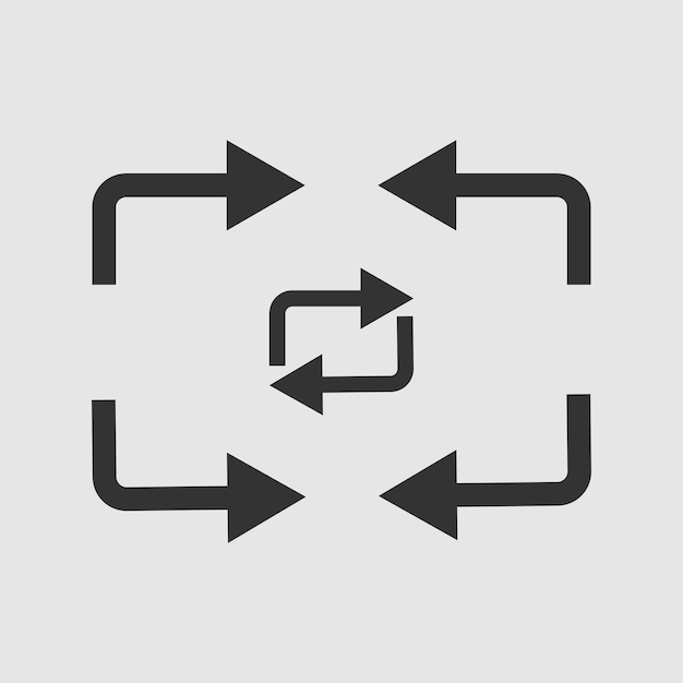 Arrows big black set icons arrow icon modern simple arrows arrow vector collection cursor