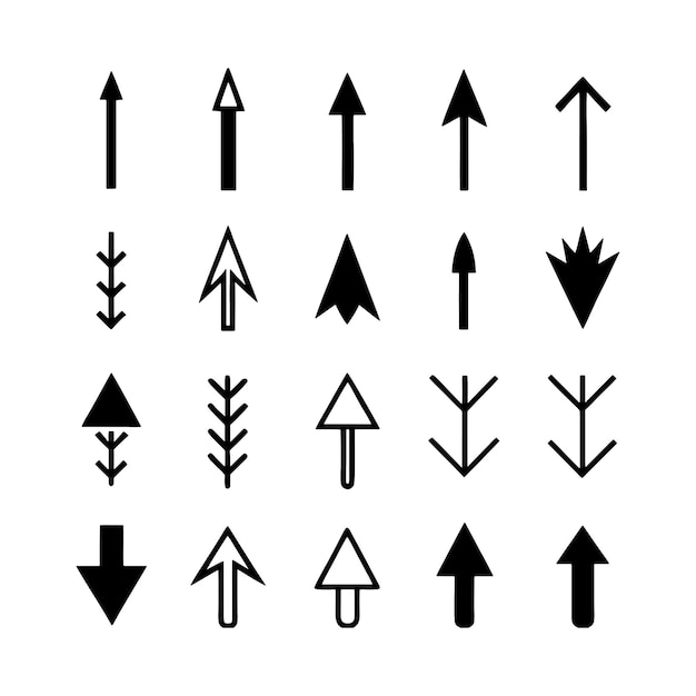 arrows black icons arrow icon arrow v vector