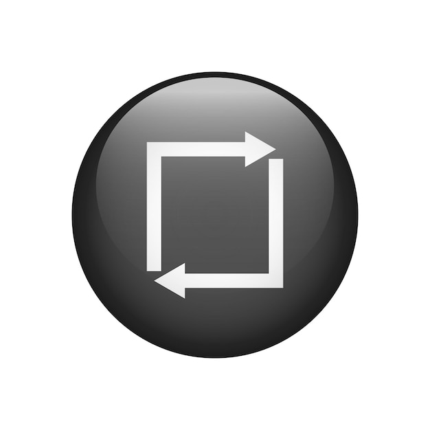 Arrows Repeat icon Cycle and repeat symbol Vector