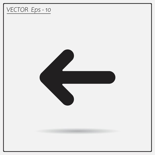 Arrows symbol Vector illustration on a light background Eps 10