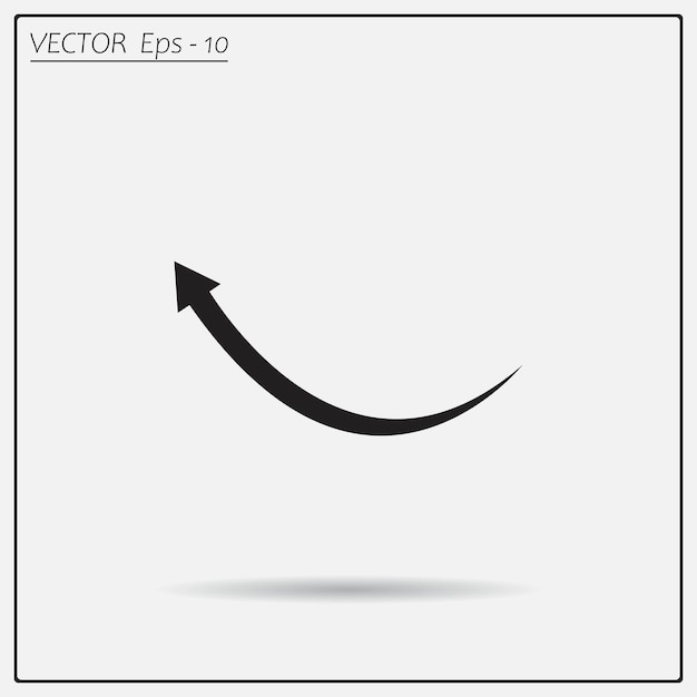 Arrows symbol Vector illustration on a light background Eps 10