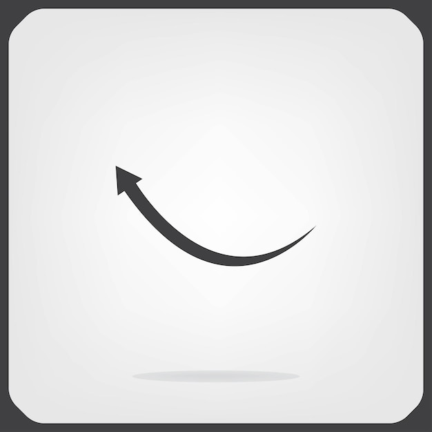 Arrows symbol Vector illustration on gray background Eps 10