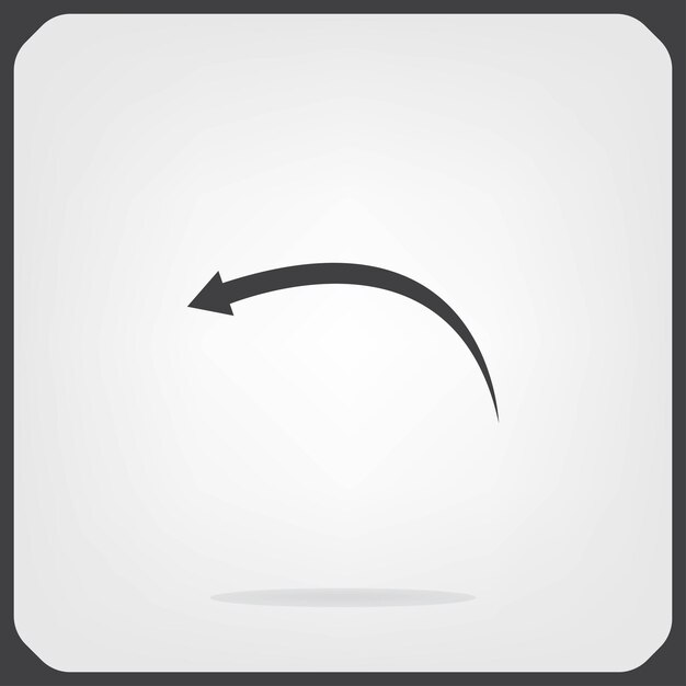 Arrows symbol Vector illustration on gray background Eps 10