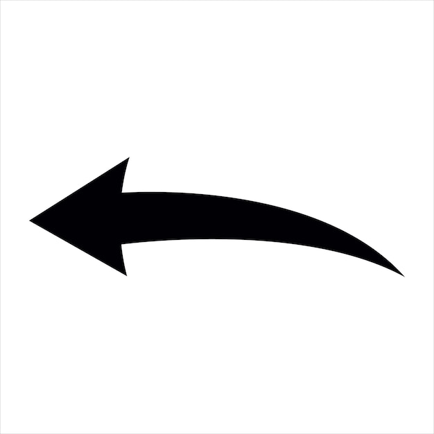 Art Illustration Left arrow arrow icon zooming to the left