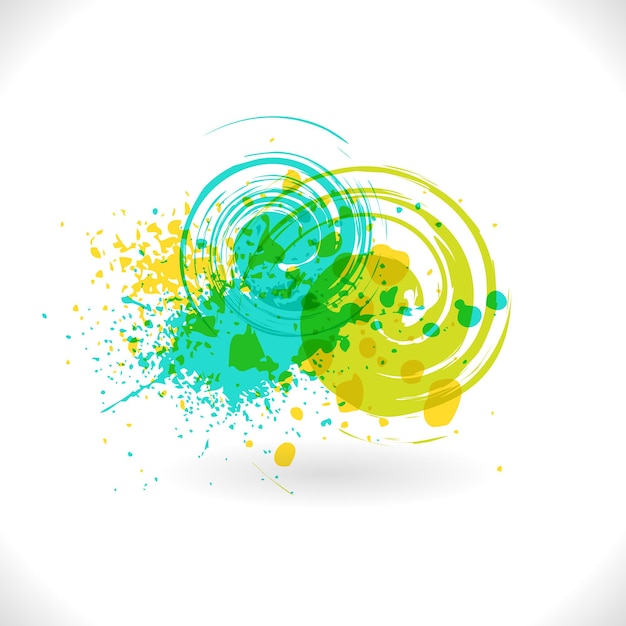 Art inks Grunge Curl Vector Abstract Symbol