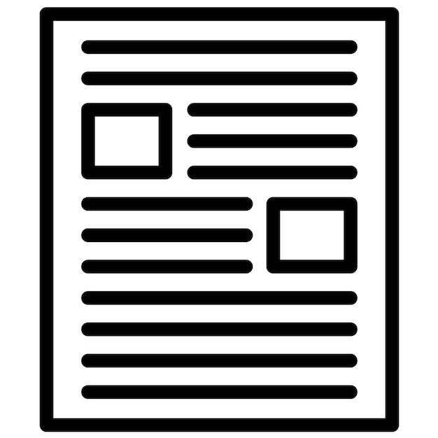 Article vector icon illustration of Literature iconset
