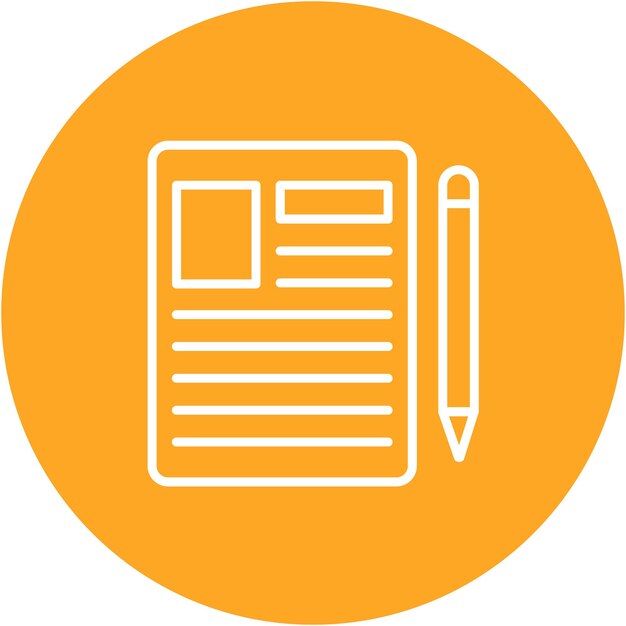 Article Vector Illustration Style