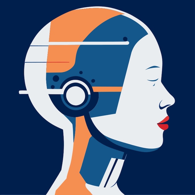 artifical intelligence vector illustration flat 2