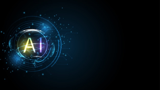 artificial intelligence abstract technology background hi-tech concept innovation background