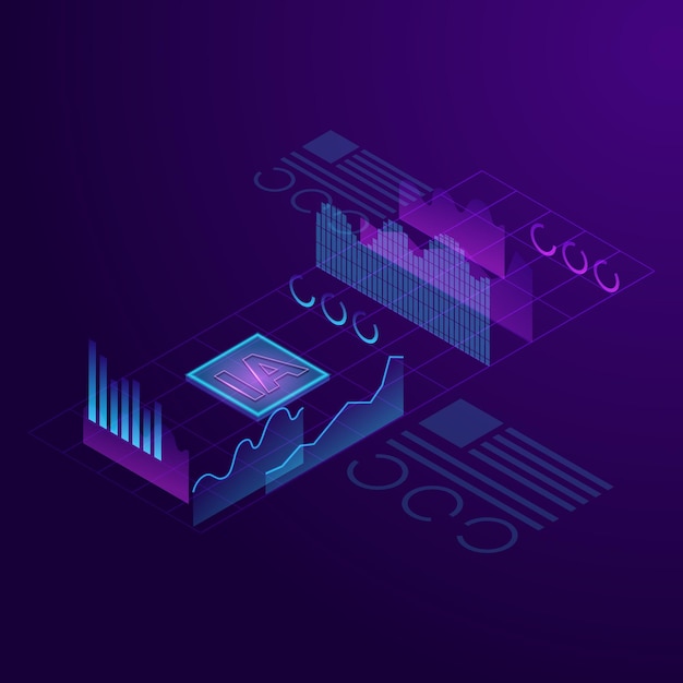Artificial intelligence AI technology for digital transformation concept