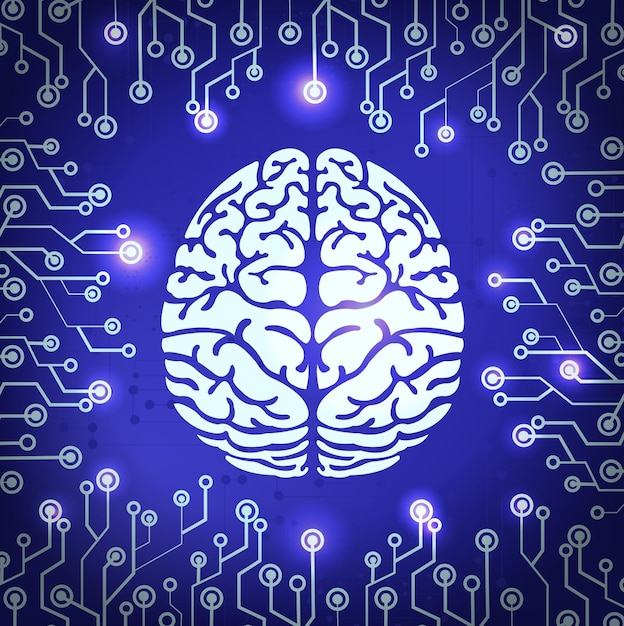 Artificial Intelligence and Brain Concept Design