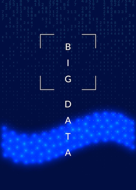 Artificial intelligence background Technology for big data vis
