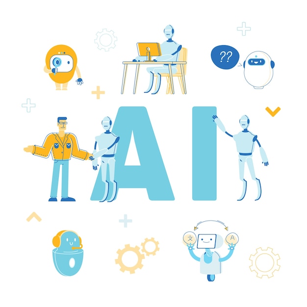 Artificial Intelligence Concept illustration