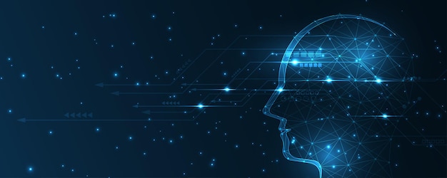 Artificial intelligence Technology background Hi-tech innovation abstract background vector illustration