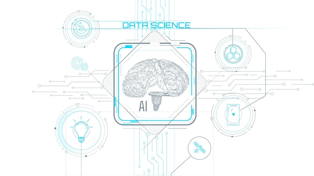 artificial intelligence testing virtual interface concept