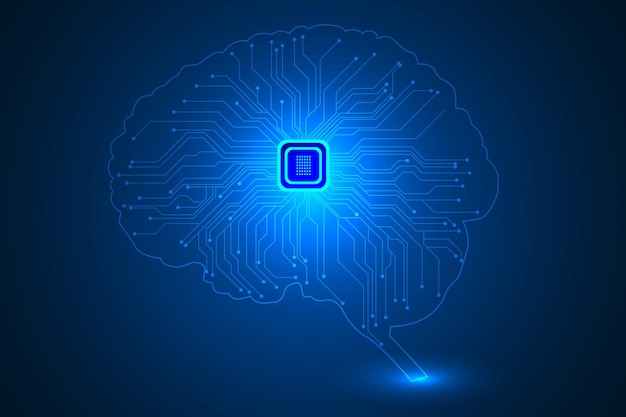 artificial vector illustration background. computer microchip electronic innovation technology.