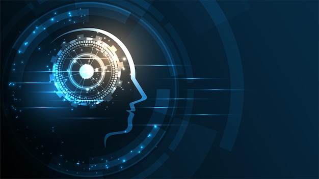 artificiell intelligens teknik bakgrund högteknologisk innovation abstrakt bakgrund