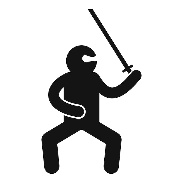 Asian ninja icon Simple illustration of asian ninja vector icon for web design isolated on white background