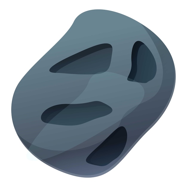 asteroid icon cartoon of asteroid vector icon for web design isolated on white background