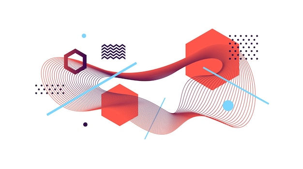 Astract design guilloche waveform