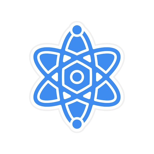 Atom icon vector image Can be used for Physics