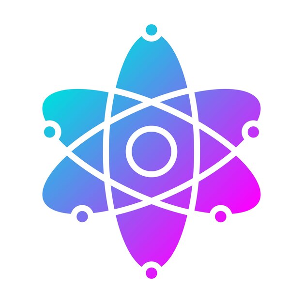 Atom vector icon Can be used for Research and Science iconset