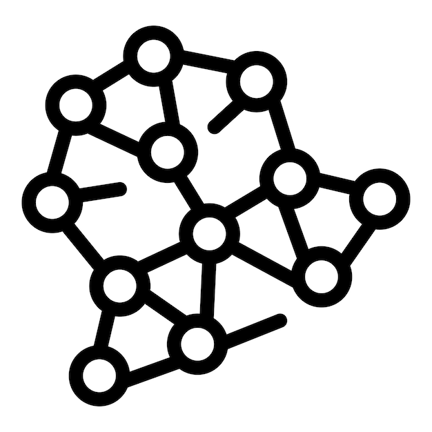 Atomic chemistry icon outline vector School lady