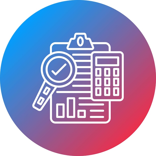Auditing icon vector image Can be used for Accounting