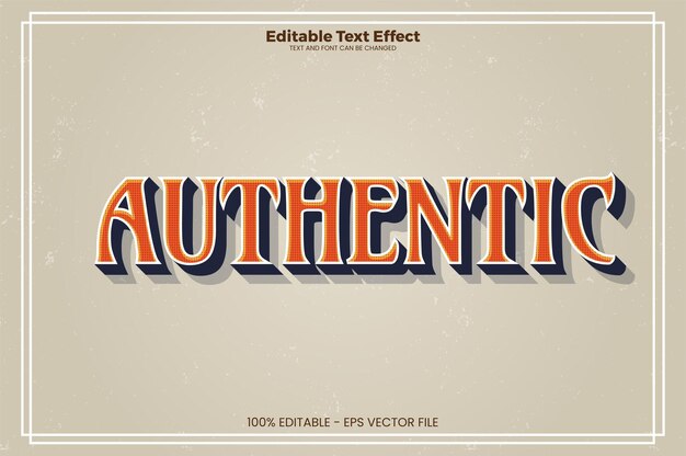 Authentic redigerbar teksteffekt i moderne trendstil