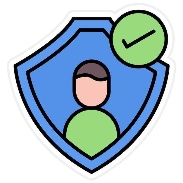 authentication icon vector image can be used for cryptocurrency