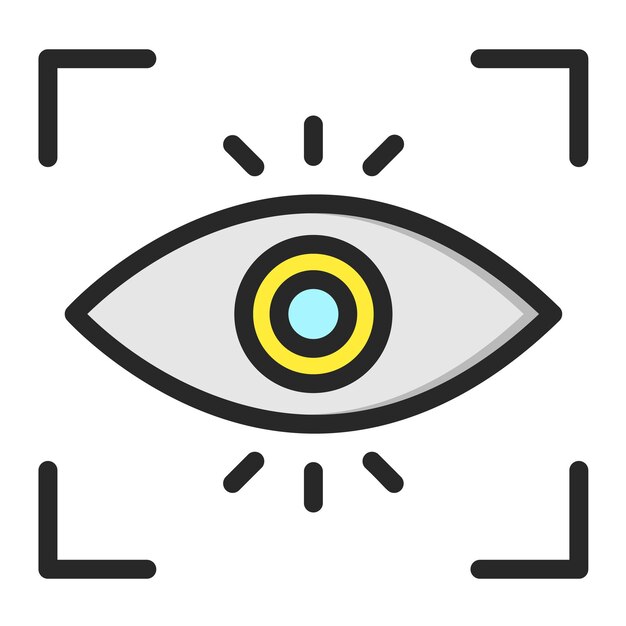 Auto focus Vector Icon Design Illustration