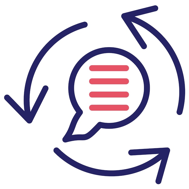 auto reply vector icon illustration of communications iconset