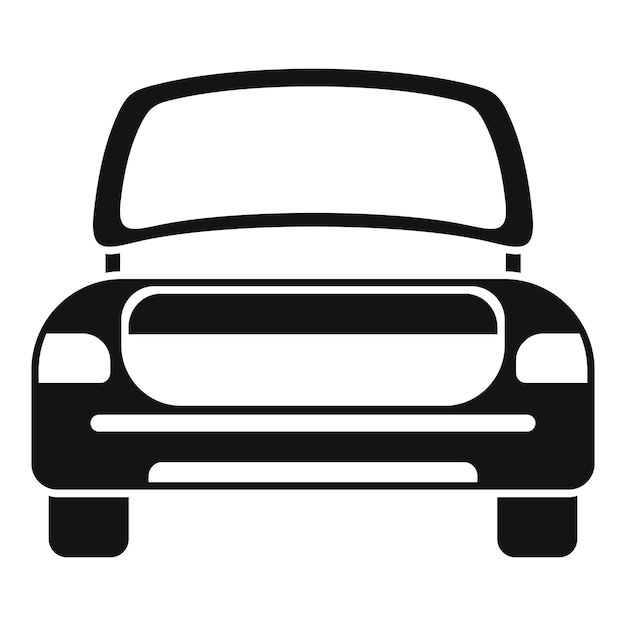 Auto trunk icon simple vector Car door Travel side