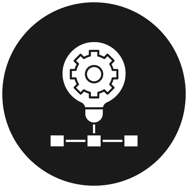 Automated Solutions vector icon Can be used for Data Analytics iconset