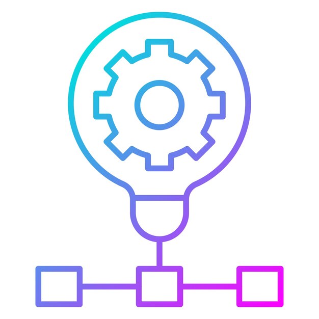 automated solutions vector icon can be used for data analytics iconset