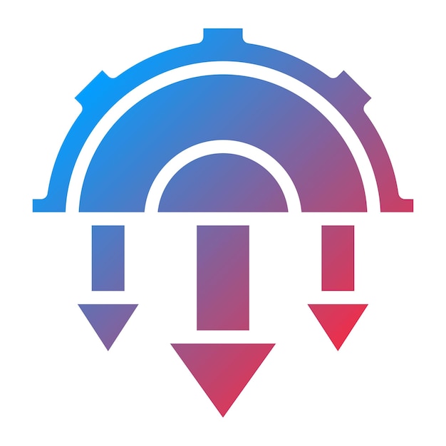 automation drawbacks icon vector image can be used for cyberpunk