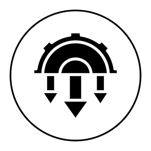 automation drawbacks icon vector image can be used for cyberpunk