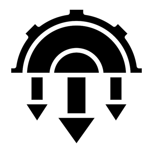 automation drawbacks icon vector image can be used for cyberpunk