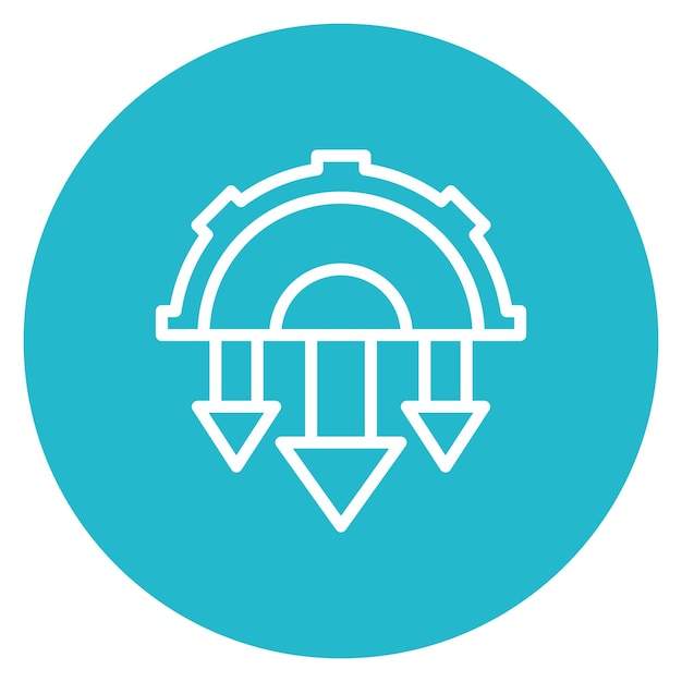 automation drawbacks icon vector image can be used for cyberpunk