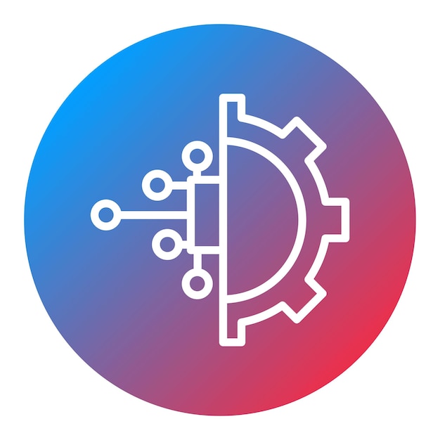 Automation icon vector image Can be used for Industry