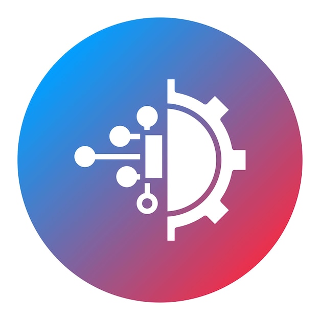 Automation icon vector image Can be used for Industry