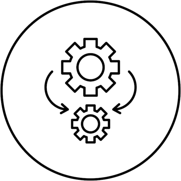 automation icon vector image can be used for no code
