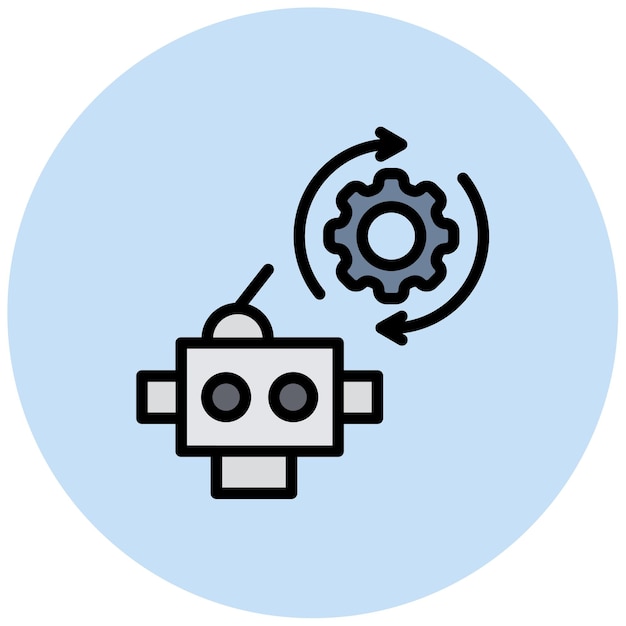 automation icon vector image can be used for robotics