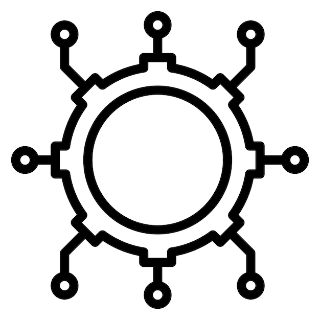 automation solutions icon vector image can be used for cyberpunk