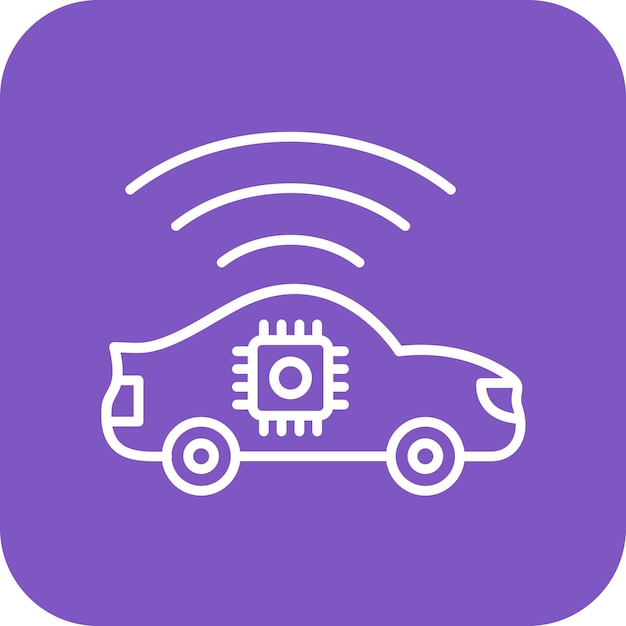 autonomous icon vector image can be used for internet of things