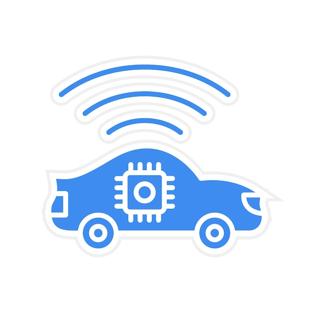autonomous icon vector image can be used for internet of things