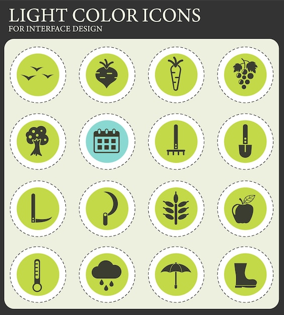Autumn icon set