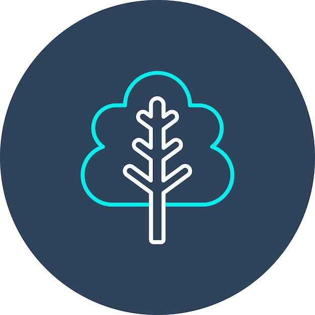 autumn tree vector icon can be used for autumn iconset