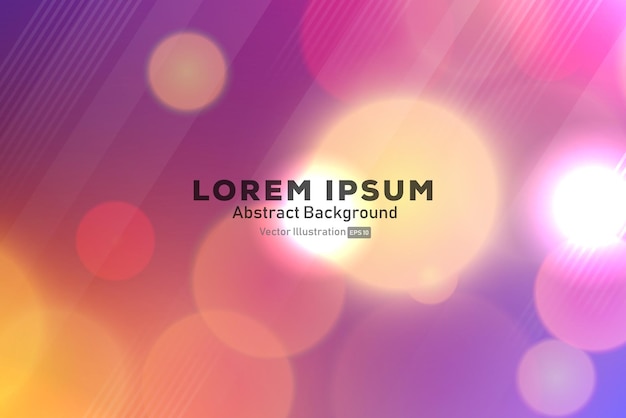 awesome colourful bokeh effect background website free vector